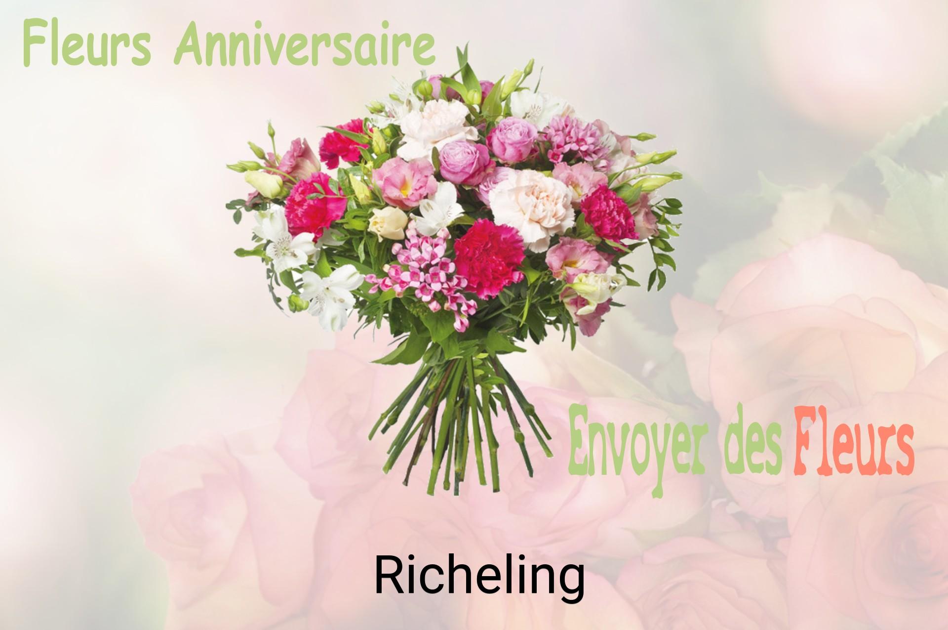 Bouquet de fleurs d’anniversaire livré à Richeling