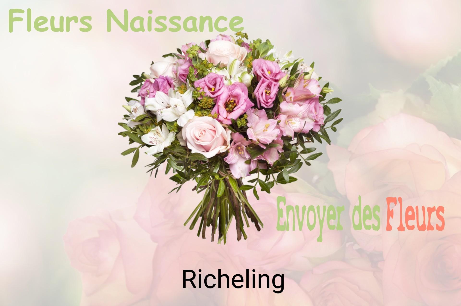 Bouquet de fleurs de naissance livré à Richeling